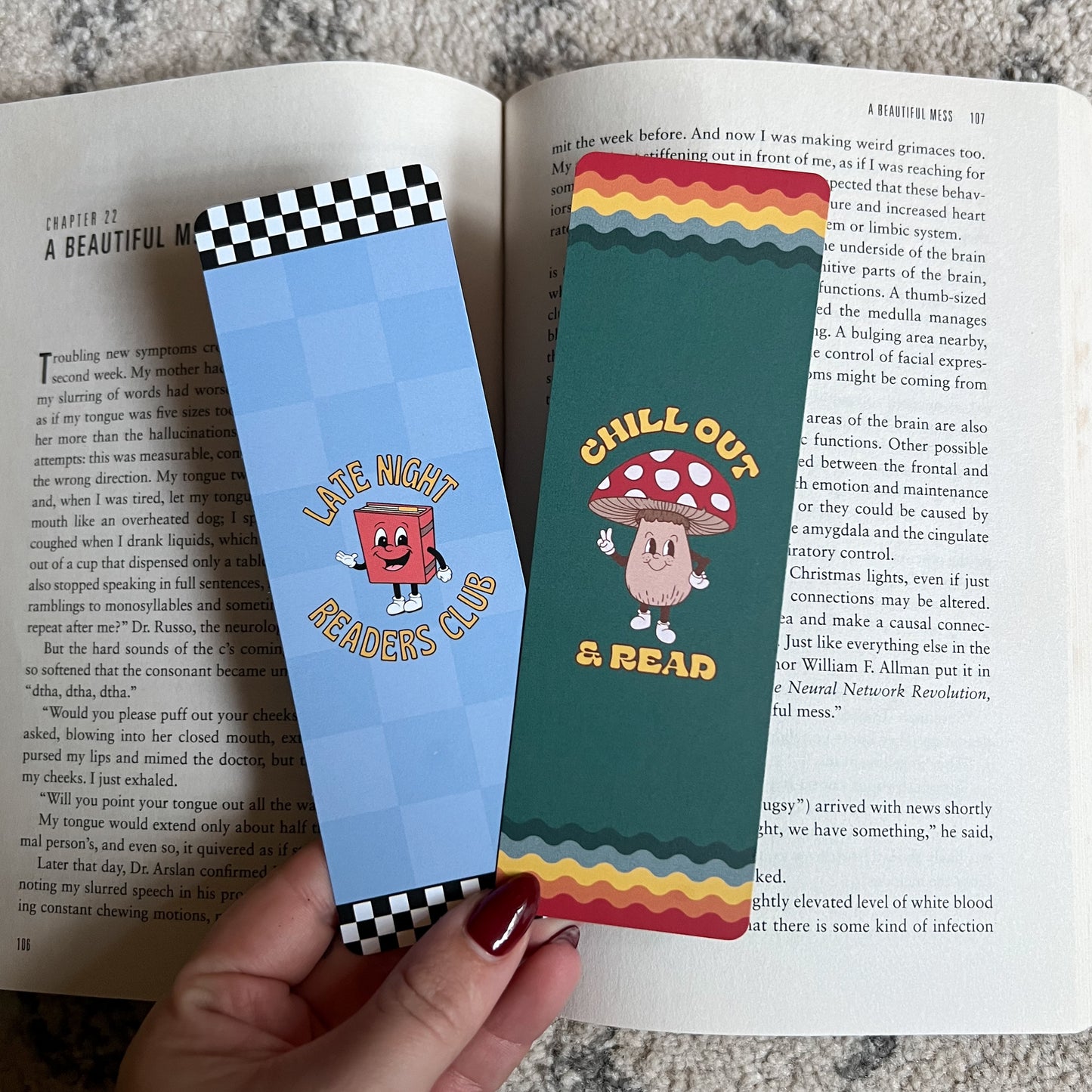 Retro Bookmark Set
