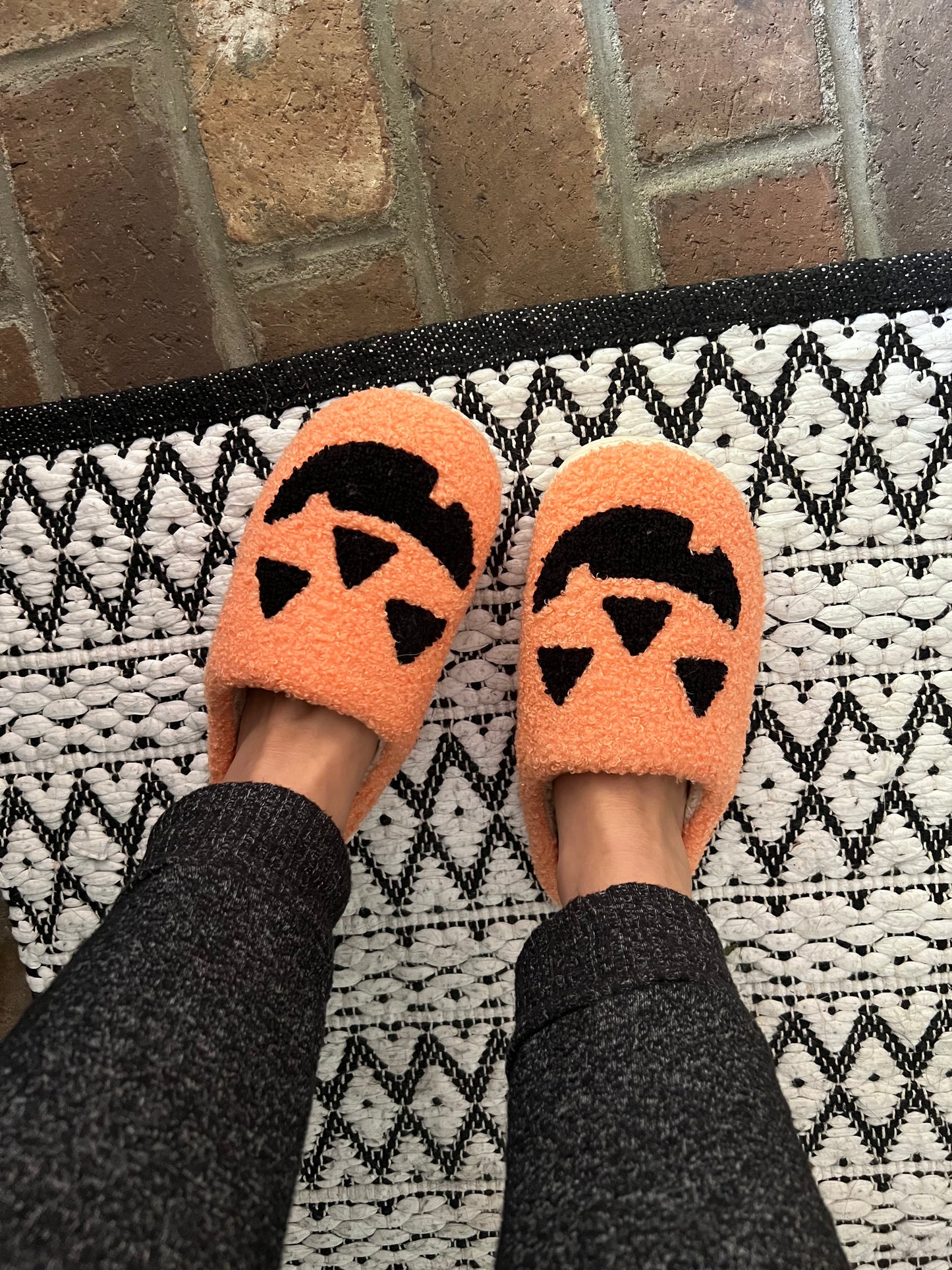 Jack o Lantern Slippers