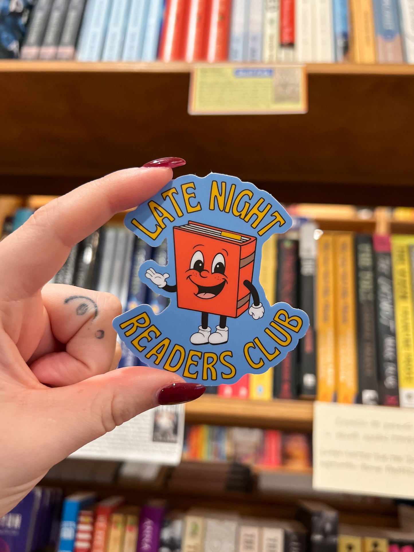 Late Night Readers Club Sticker