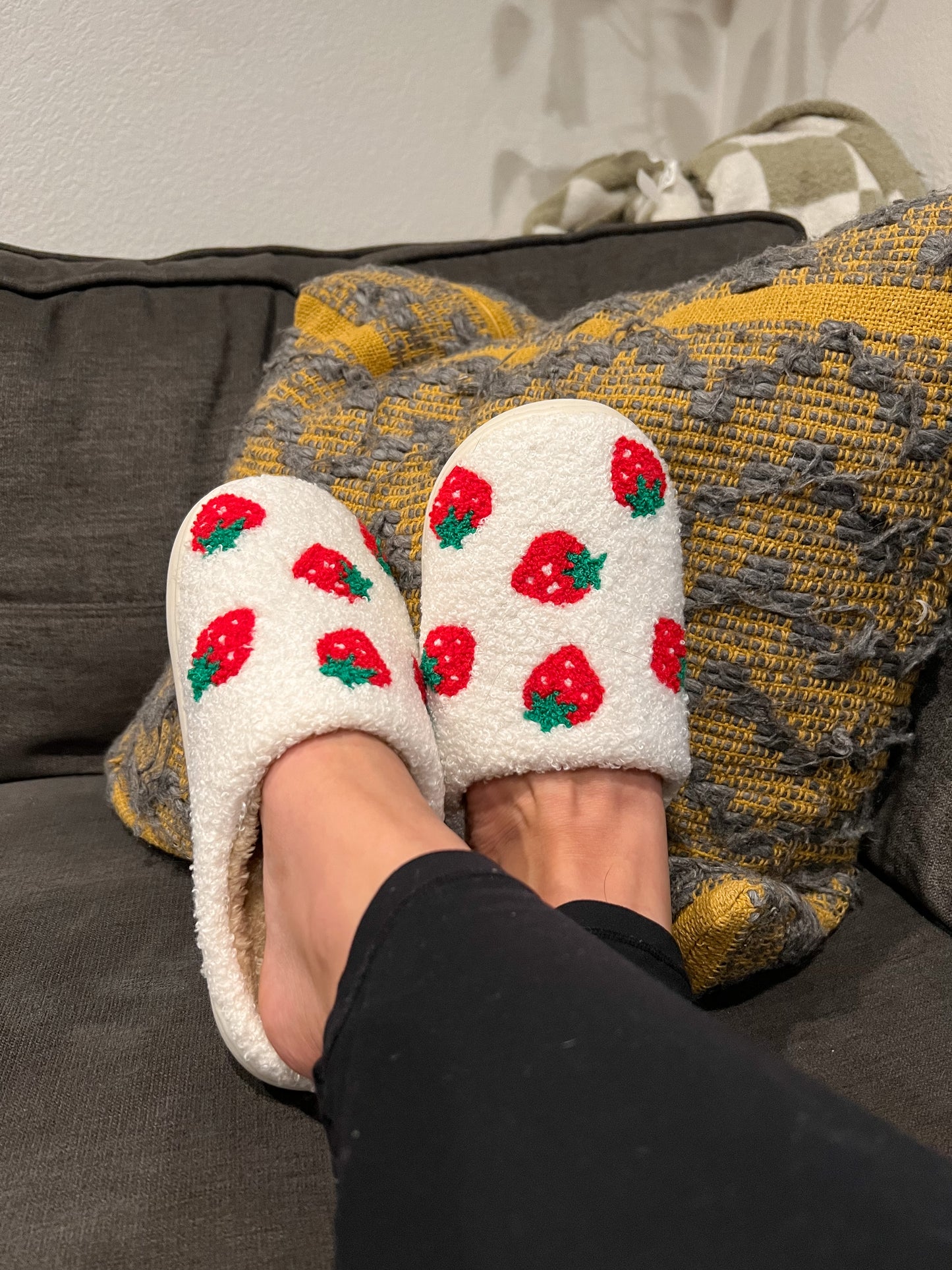Strawberry Printed Slippers