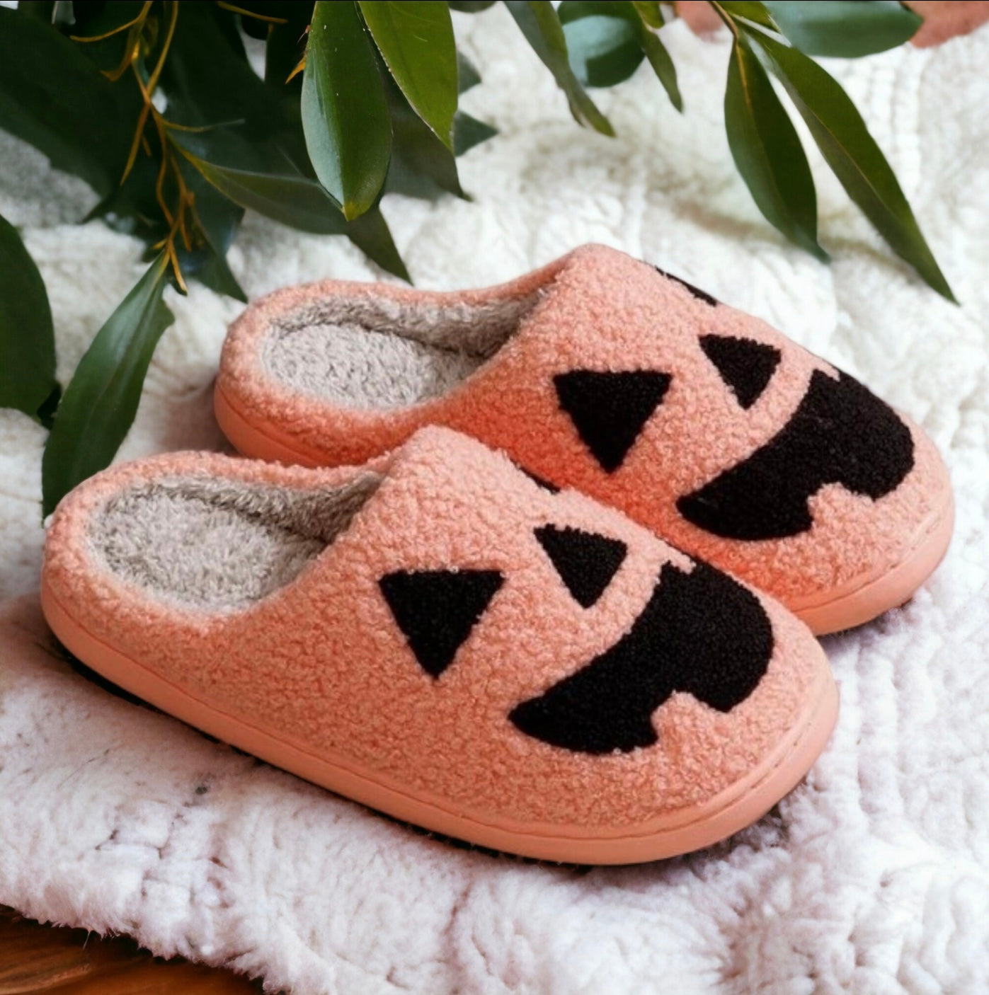 Jack o Lantern Slippers
