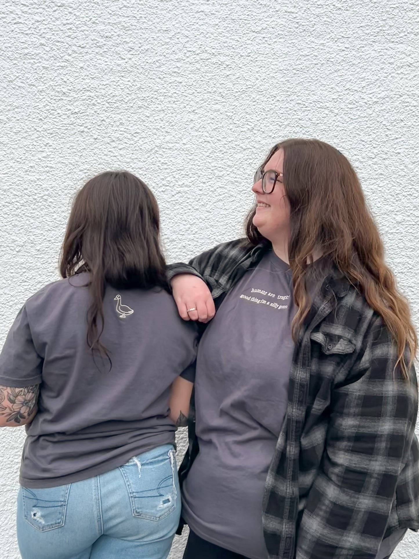 Humans are Tragic, Good Thing I'm a Silly Goose Embroidered TShirt