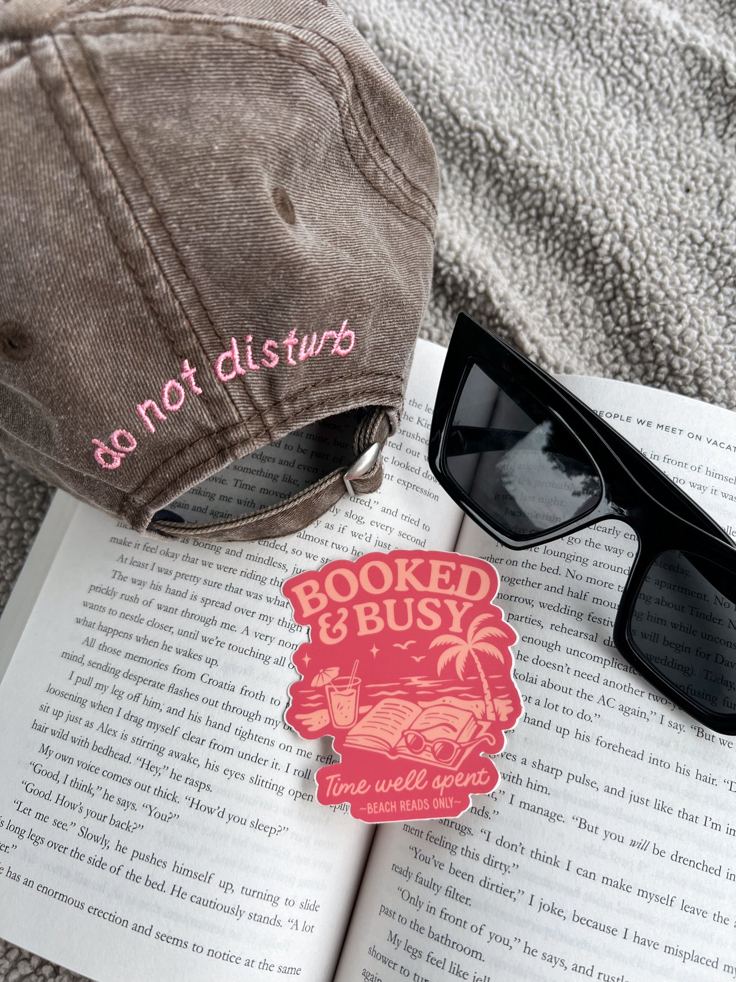 Booked & Busy Sticker