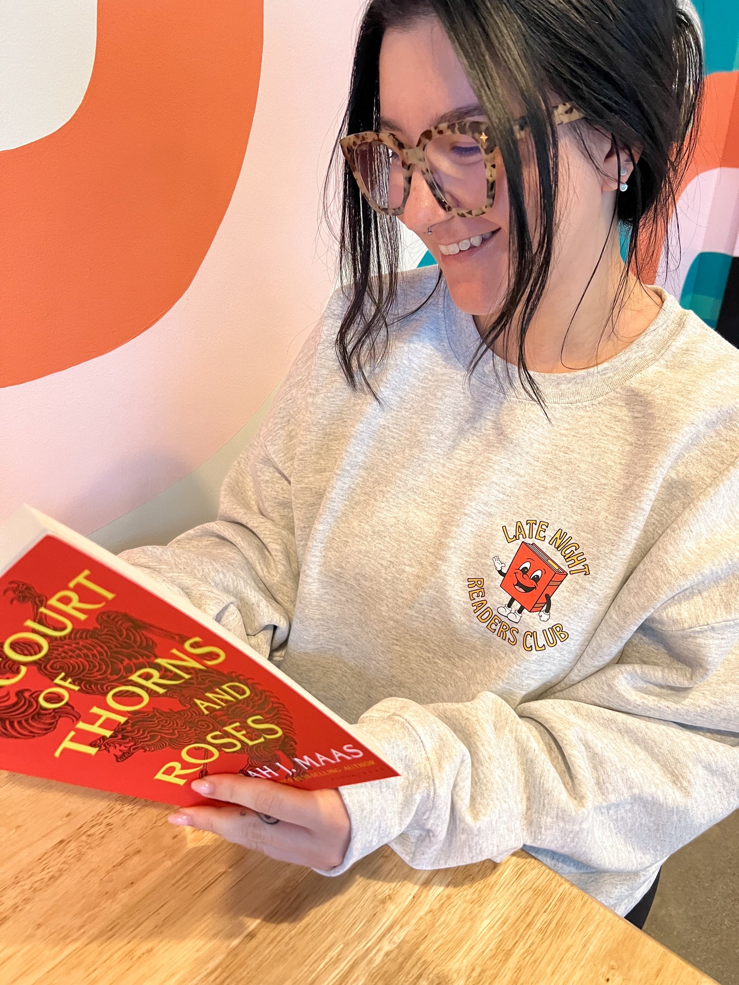 Late Night Readers Club Crewneck Sweatshirt