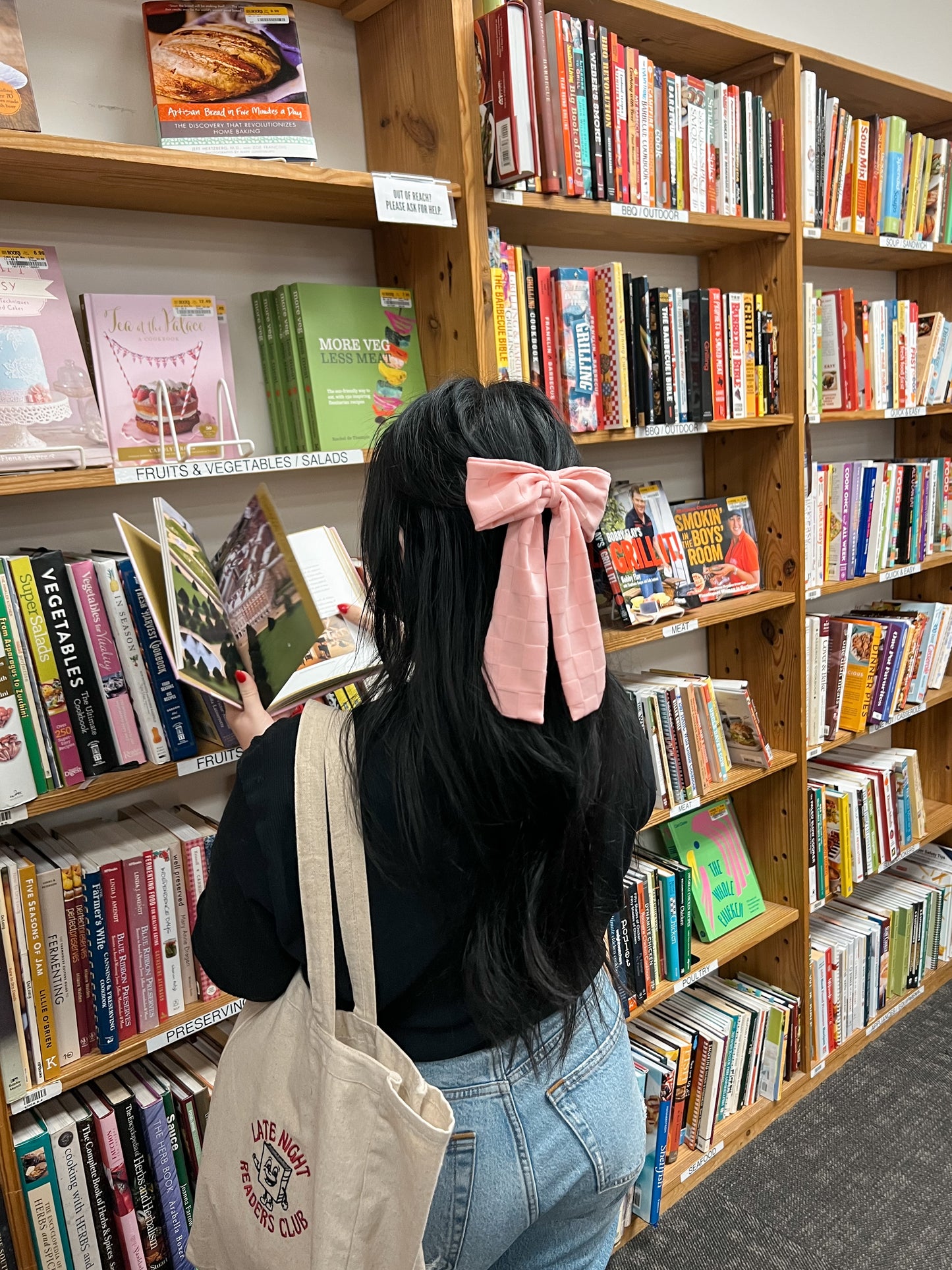 Monochrome Checkered Hair Bows