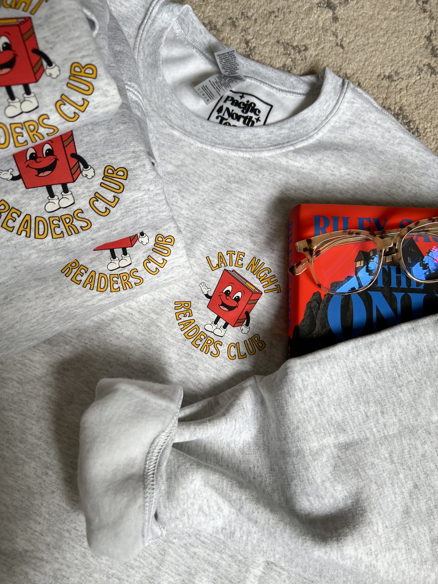 Late Night Readers Club Crewneck Sweatshirt