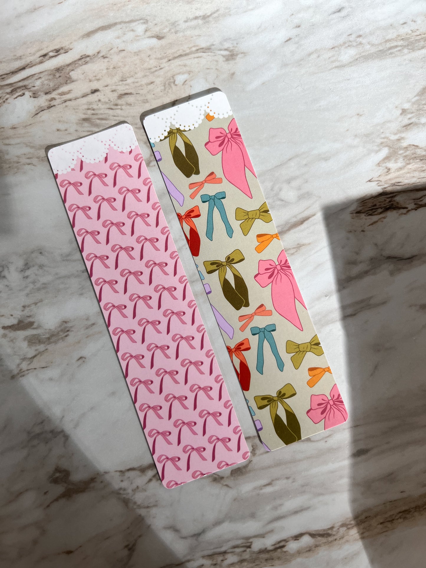 Bow & Lace Bookmark Set