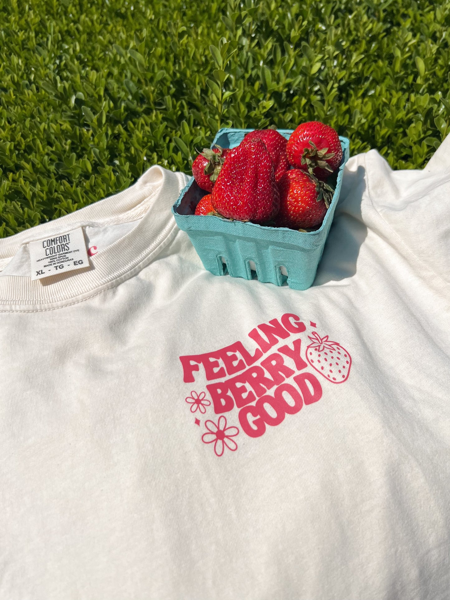 Feeling Berry Good Retro Strawberry TShirt