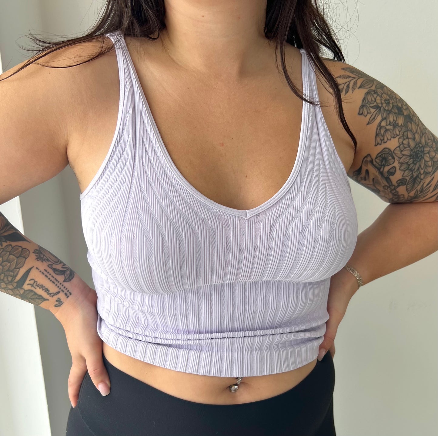 Wide Ribbed Seamless Tank Tops