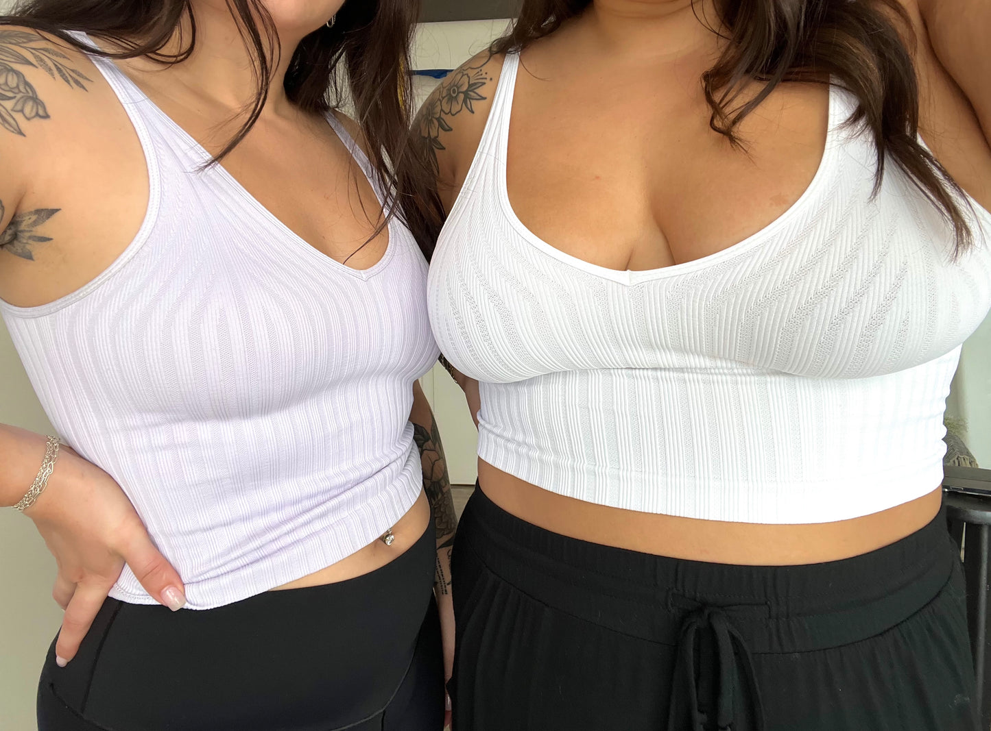 Wide Ribbed Seamless Tank Tops