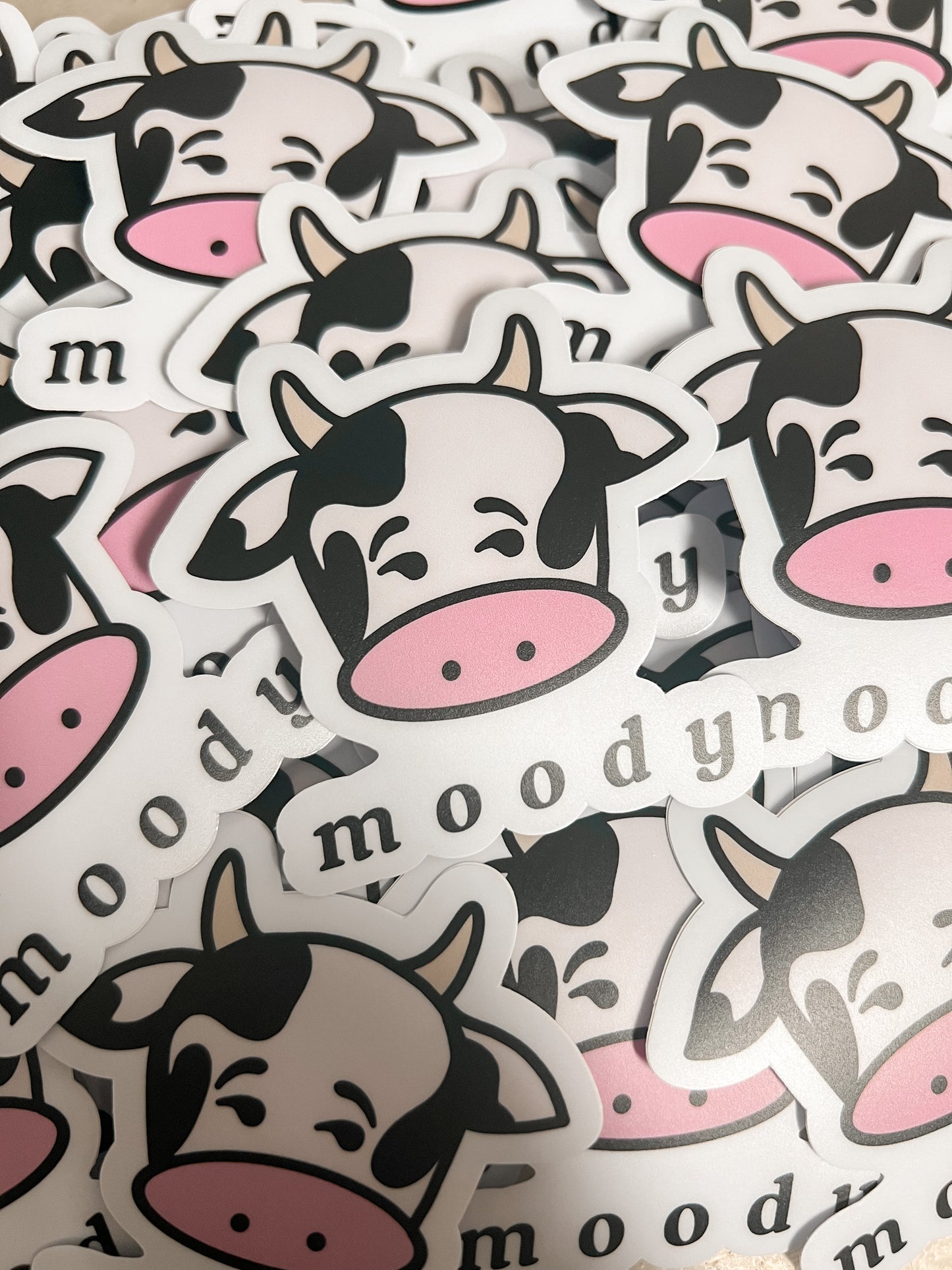 Moody Cow Sticker