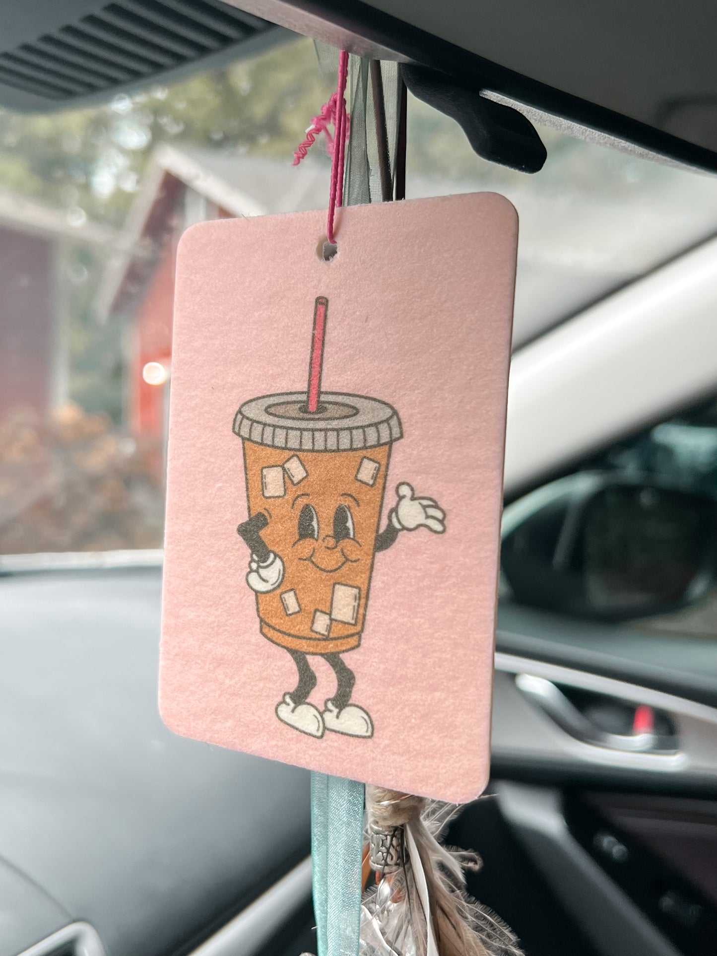 Karl the Iced Coffee Car Air Freshener