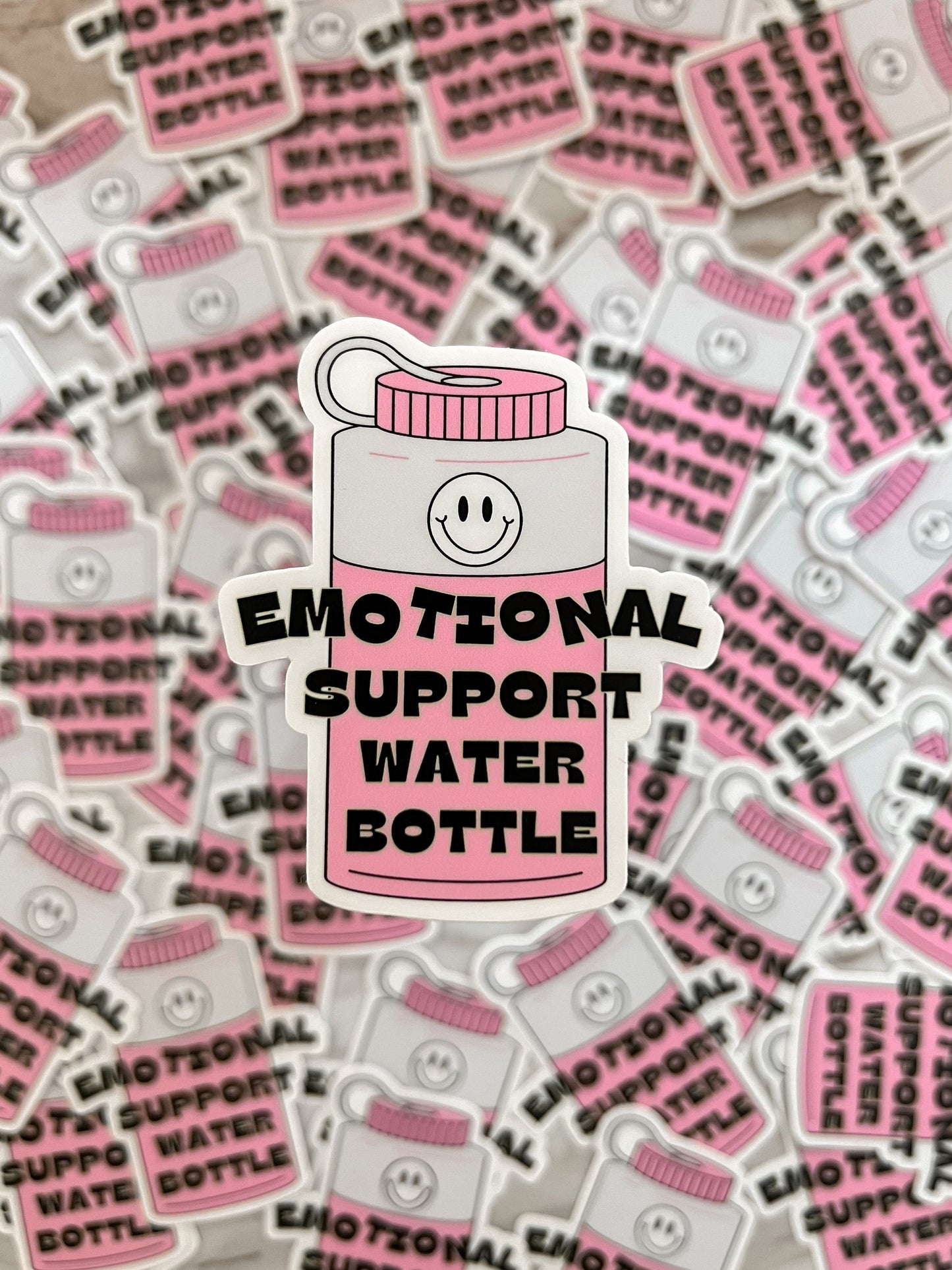 Emotional Support Water Bottle Sticker