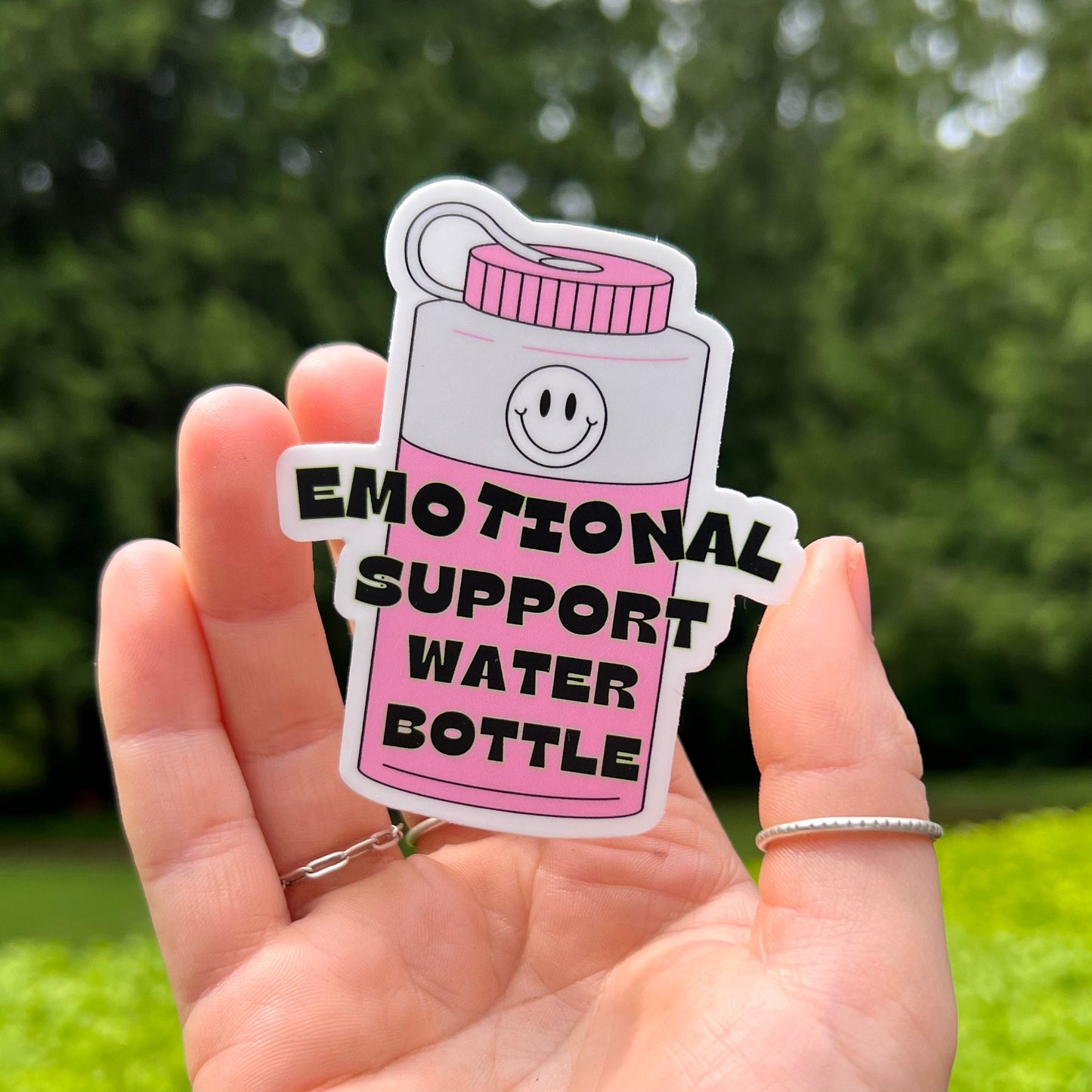 Emotional Support Water Bottle Sticker