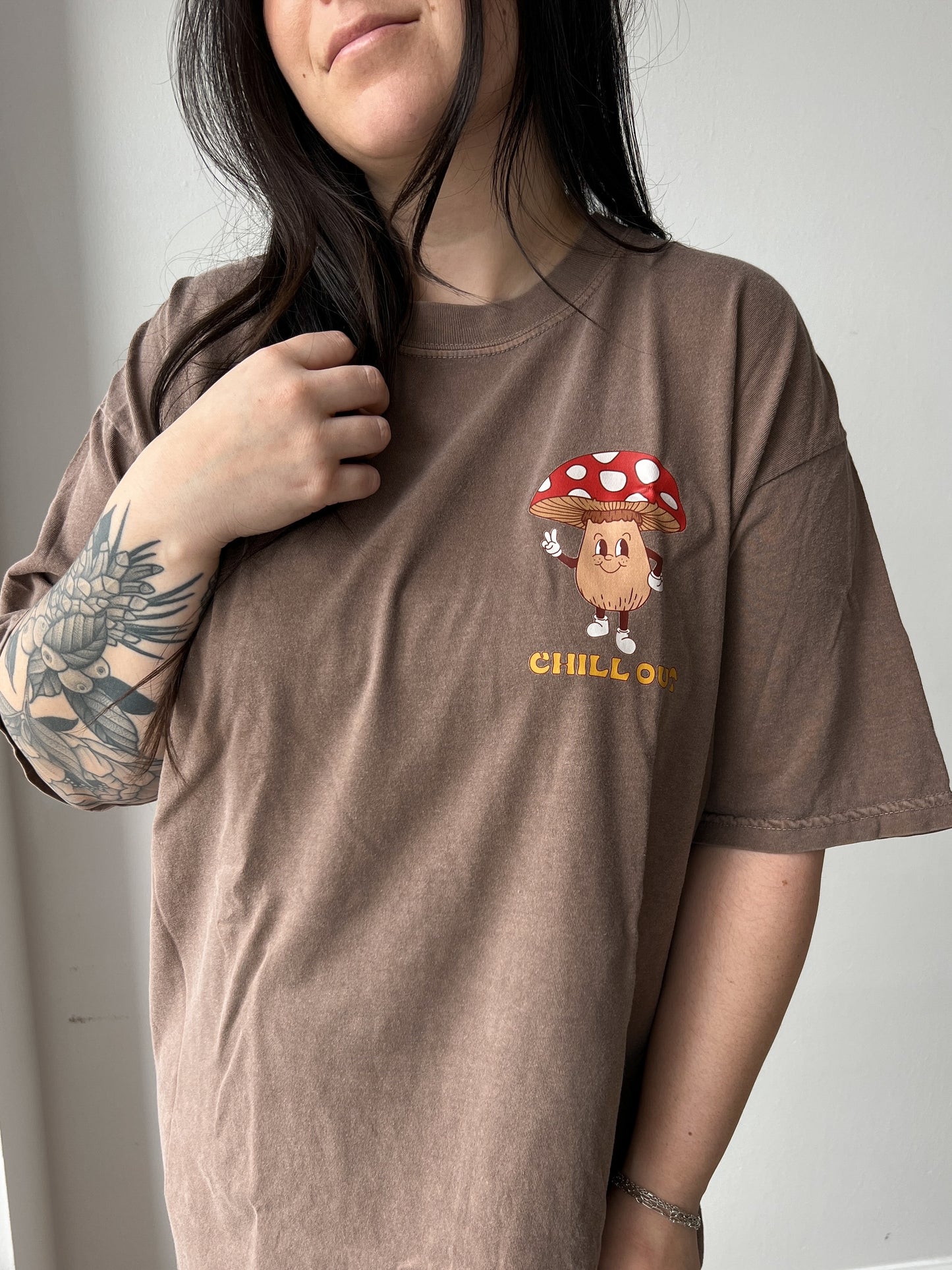 When In Doubt, Just Chill Out Mushroom TShirt