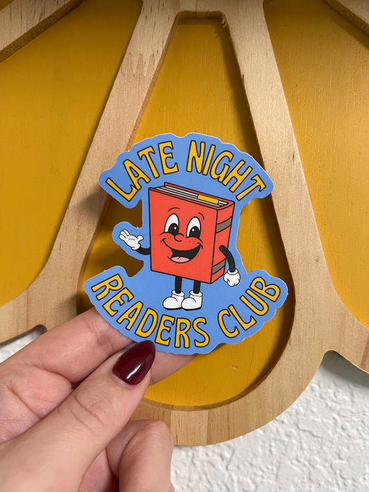 Late Night Readers Club Sticker
