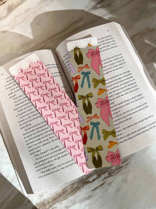 Bow & Lace Bookmark Set