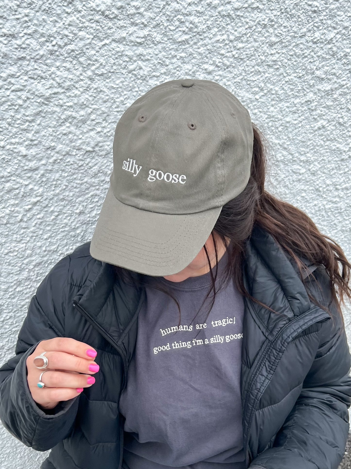 Silly Goose Embroidered Dad Hat