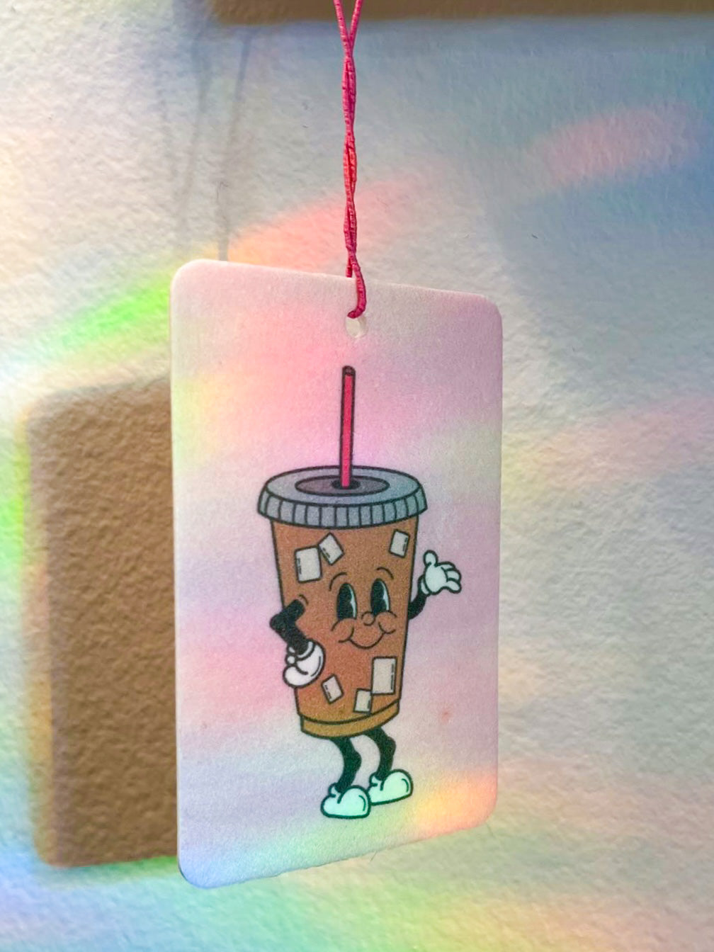 Karl the Iced Coffee Car Air Freshener