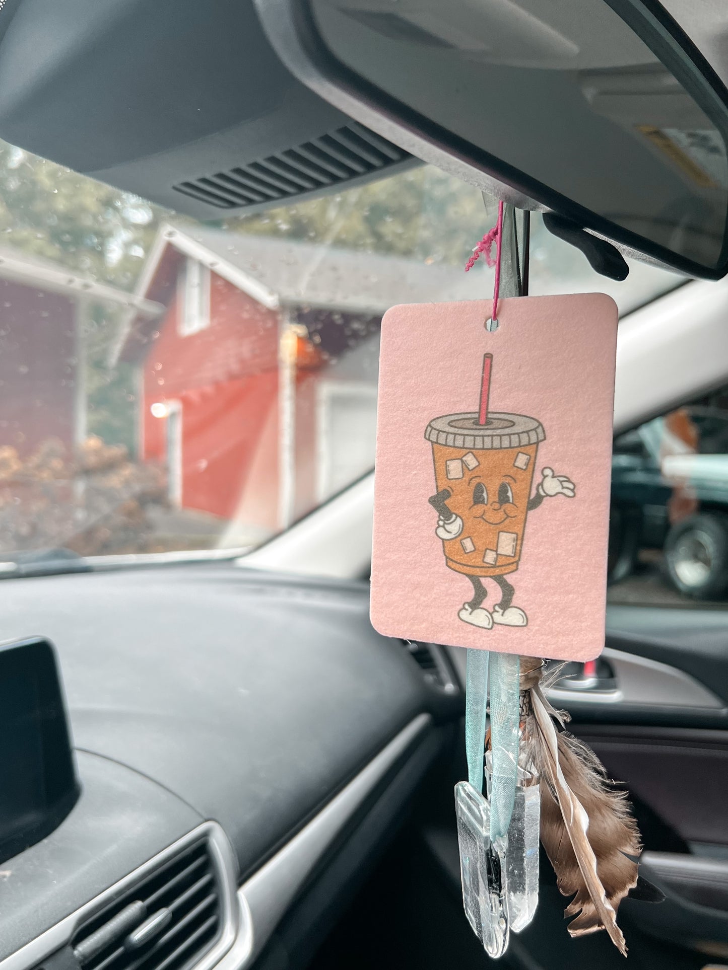 Karl the Iced Coffee Car Air Freshener