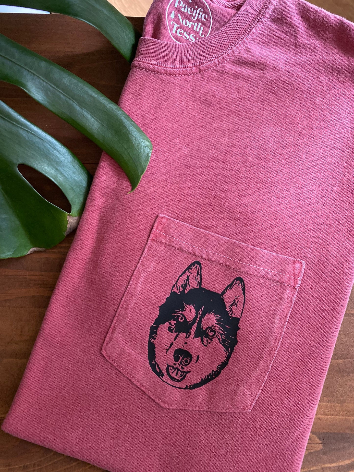 Personalized Pet Portrait Pocket TShirt