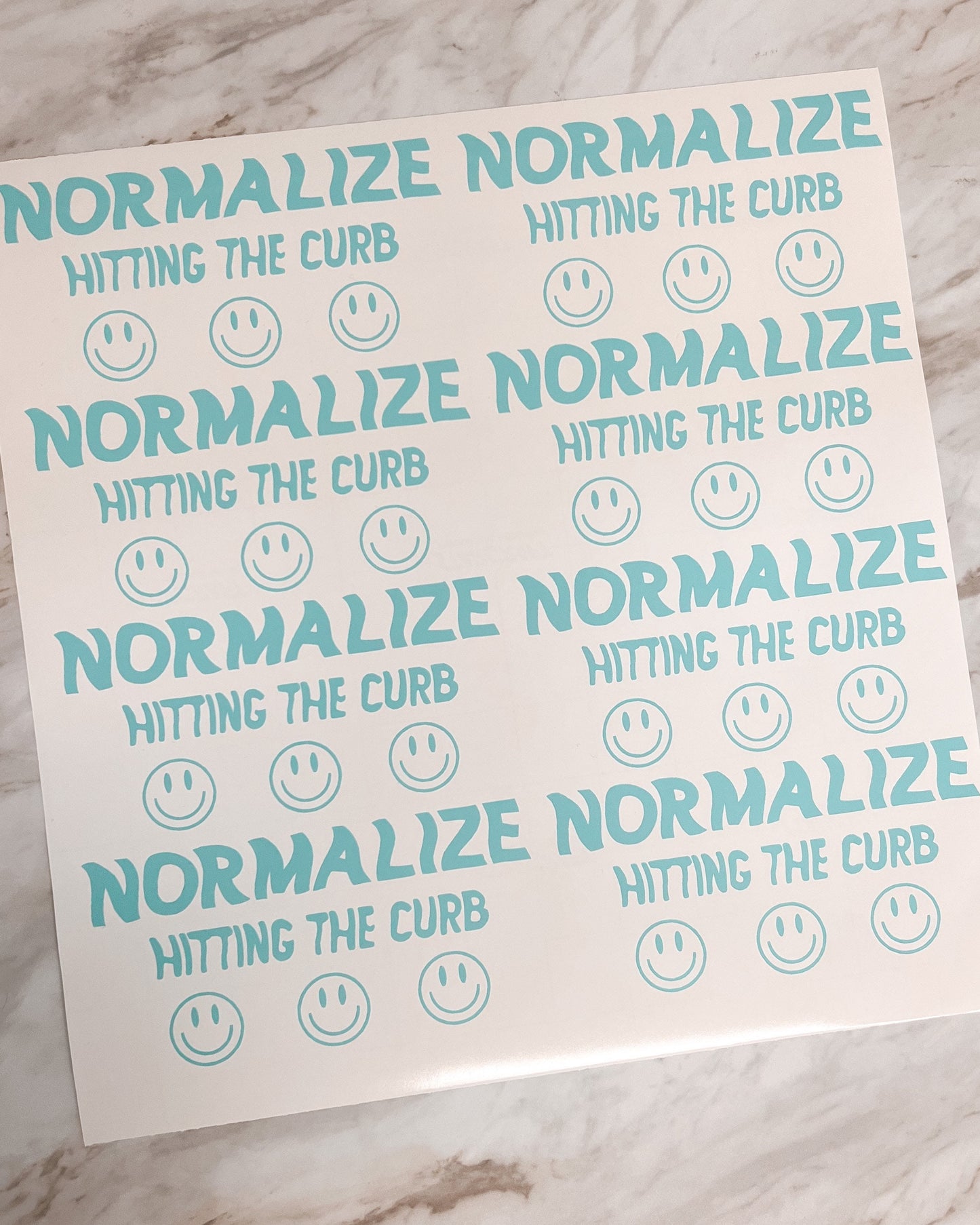 Normalize Hitting the Curb Car Decal