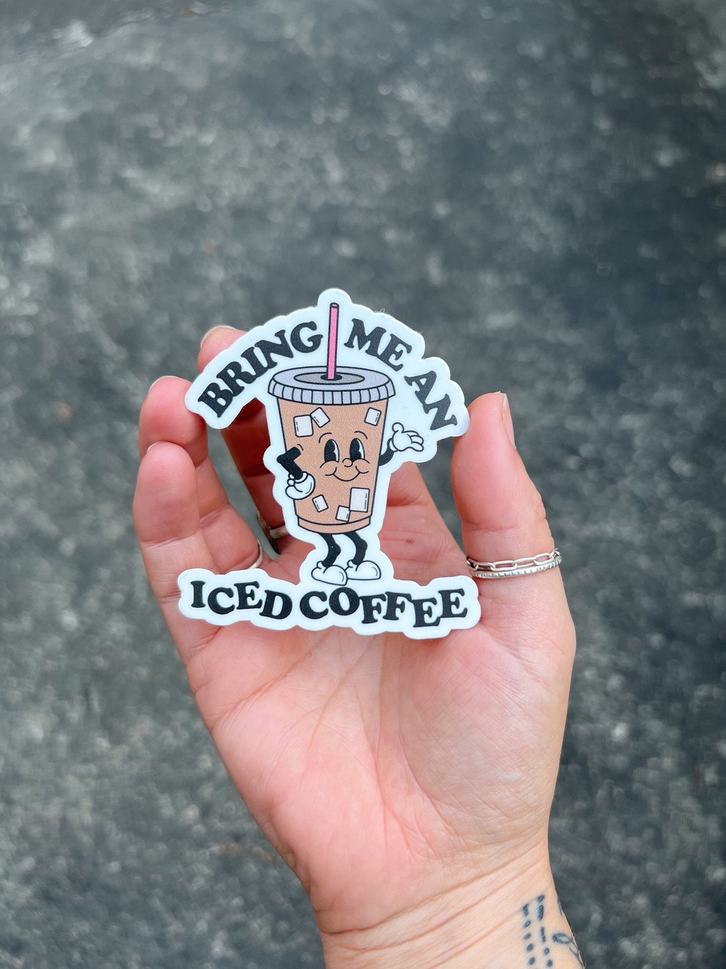 Bring Me an Iced Coffee Sticker